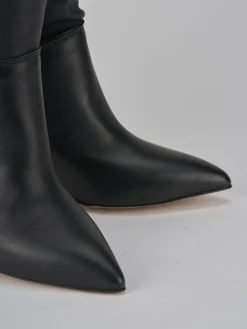 Stivali tacco 7cm pelle nero