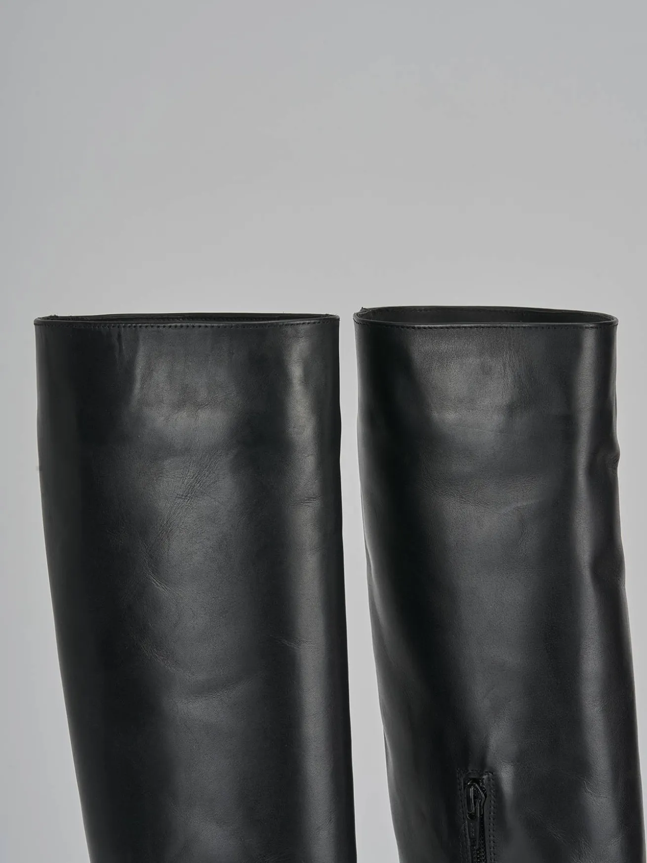 Stivali tacco 6cm pelle nero