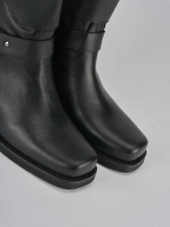 Stivali tacco 4cm pelle nero