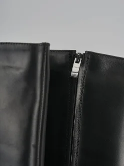 Stivali tacco 6cm pelle nero