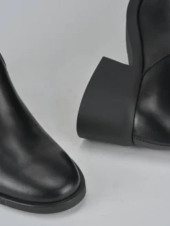 Stivali tacco 5cm pelle nero