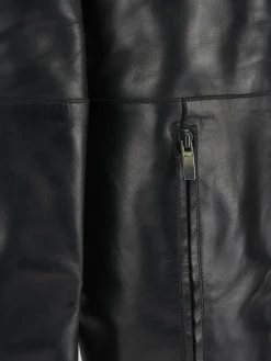 Stivali tacco 2cm pelle nero