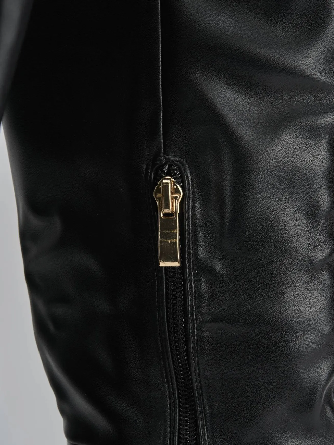 Stivali tacco 10cm pelle nero