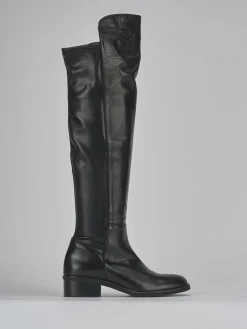 Stivali tacco 4cm pelle nero