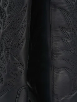 Stivali tacco 7cm pelle nero