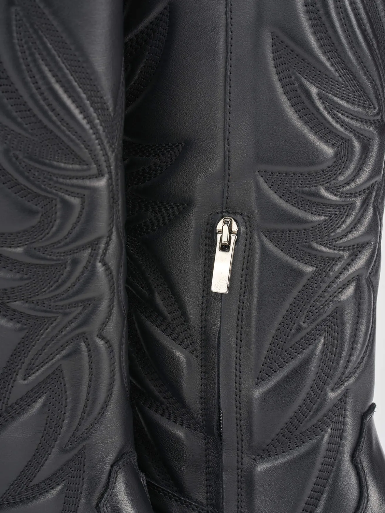 Stivali tacco 5cm pelle nero