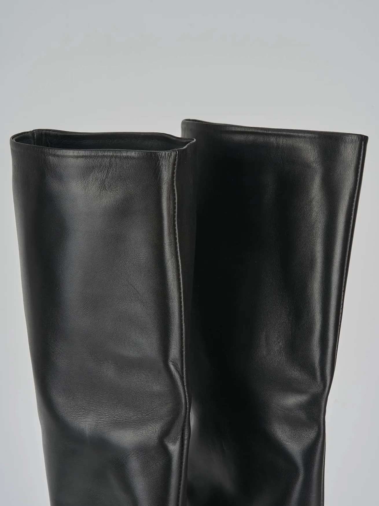 Stivali tacco 6cm pelle nero