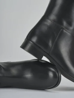 Stivali tacco 3cm pelle nero