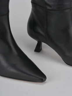 Stivali tacco 5cm pelle nero