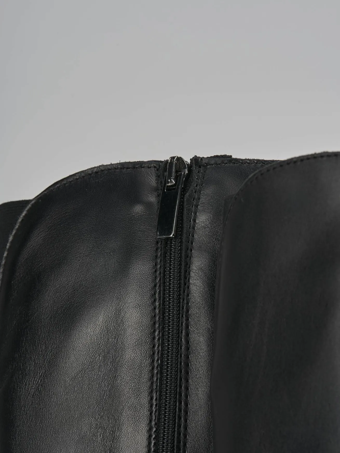 Stivali tacco 8cm pelle nero