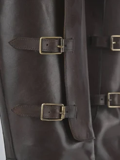 Stivali tacco 3cm pelle testa