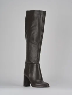 Stivali tacco 8cm pelle testa