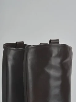 Stivali tacco 3cm pelle testa