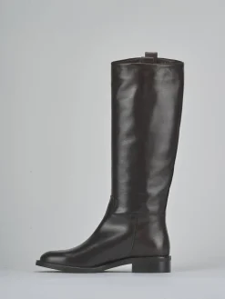 Stivali tacco 3cm pelle testa