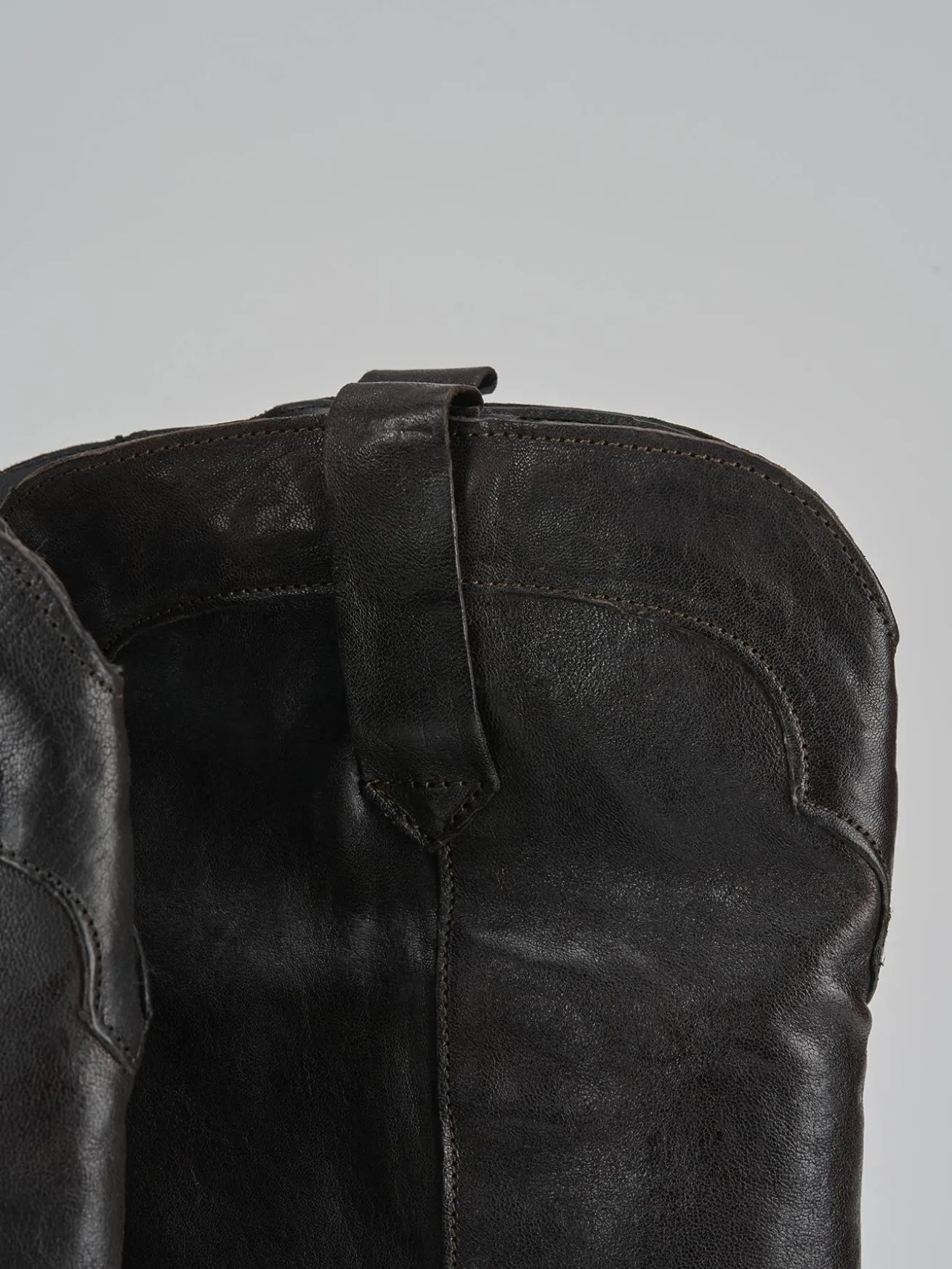 Stivali tacco 7cm pelle testa