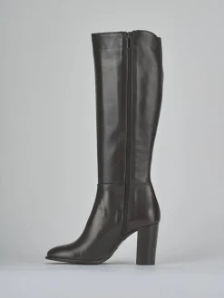 Stivali tacco 8cm pelle testa