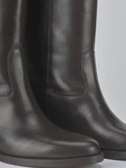 Stivali tacco 2cm pelle testa