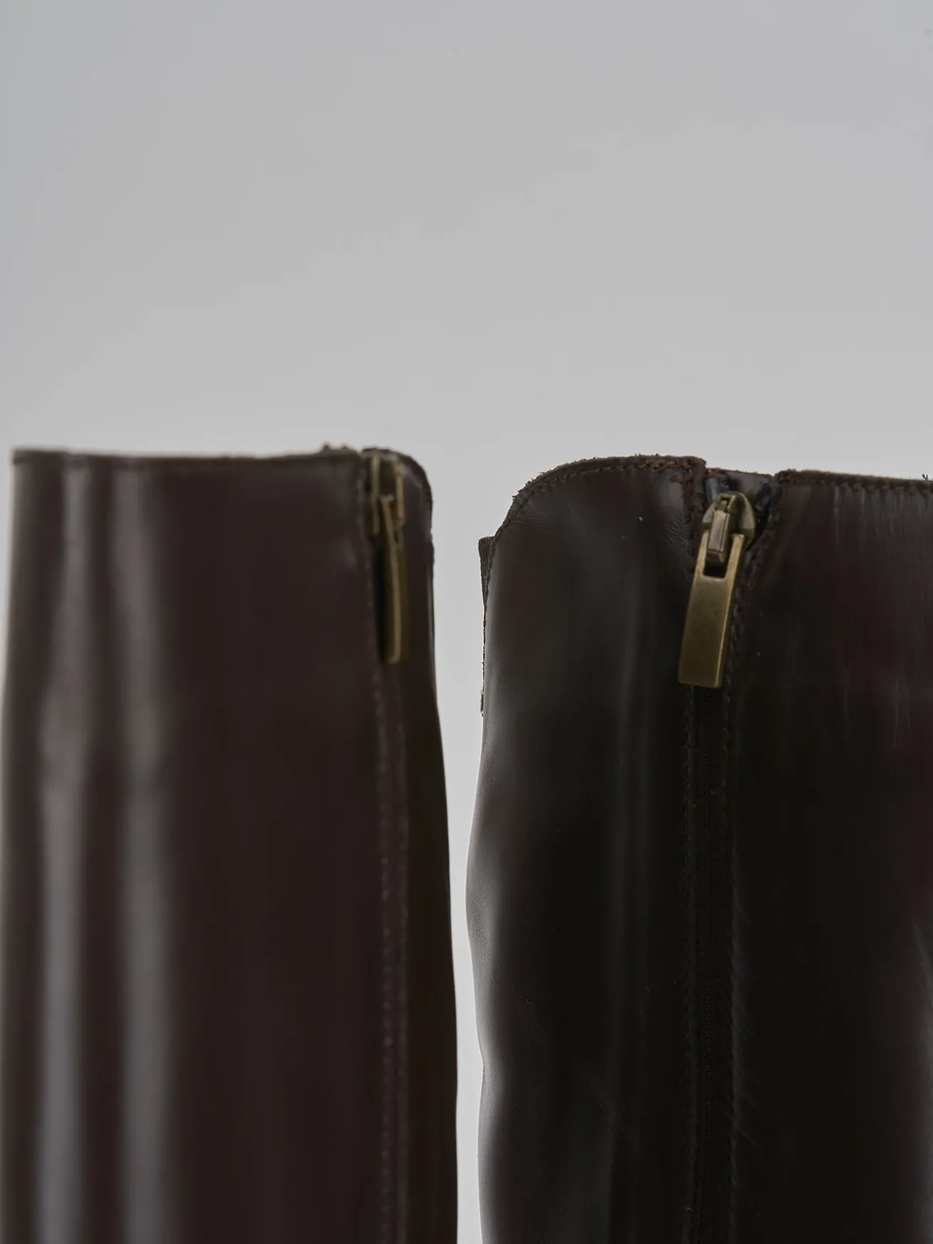 Stivali tacco 8cm pelle testa