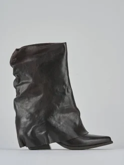 Stivali tacco 7cm pelle testa