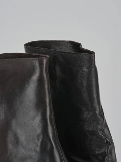 Stivali tacco 7cm pelle testa