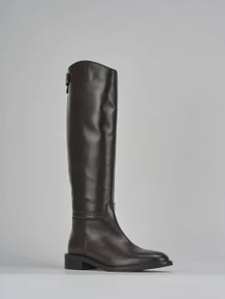 Stivali tacco 3cm pelle testa