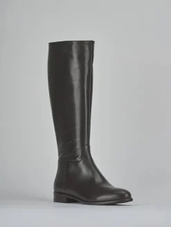 Stivali tacco 2cm pelle testa