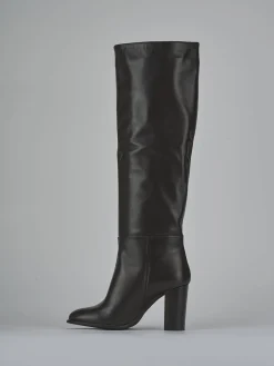 Stivali tacco 8cm pelle testa