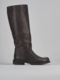 Stivali tacco 2cm pelle testa