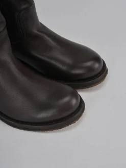 Stivali tacco 2cm pelle testa