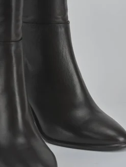 Stivali tacco 9cm pelle testa