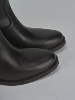 Stivali tacco 2cm pelle testa