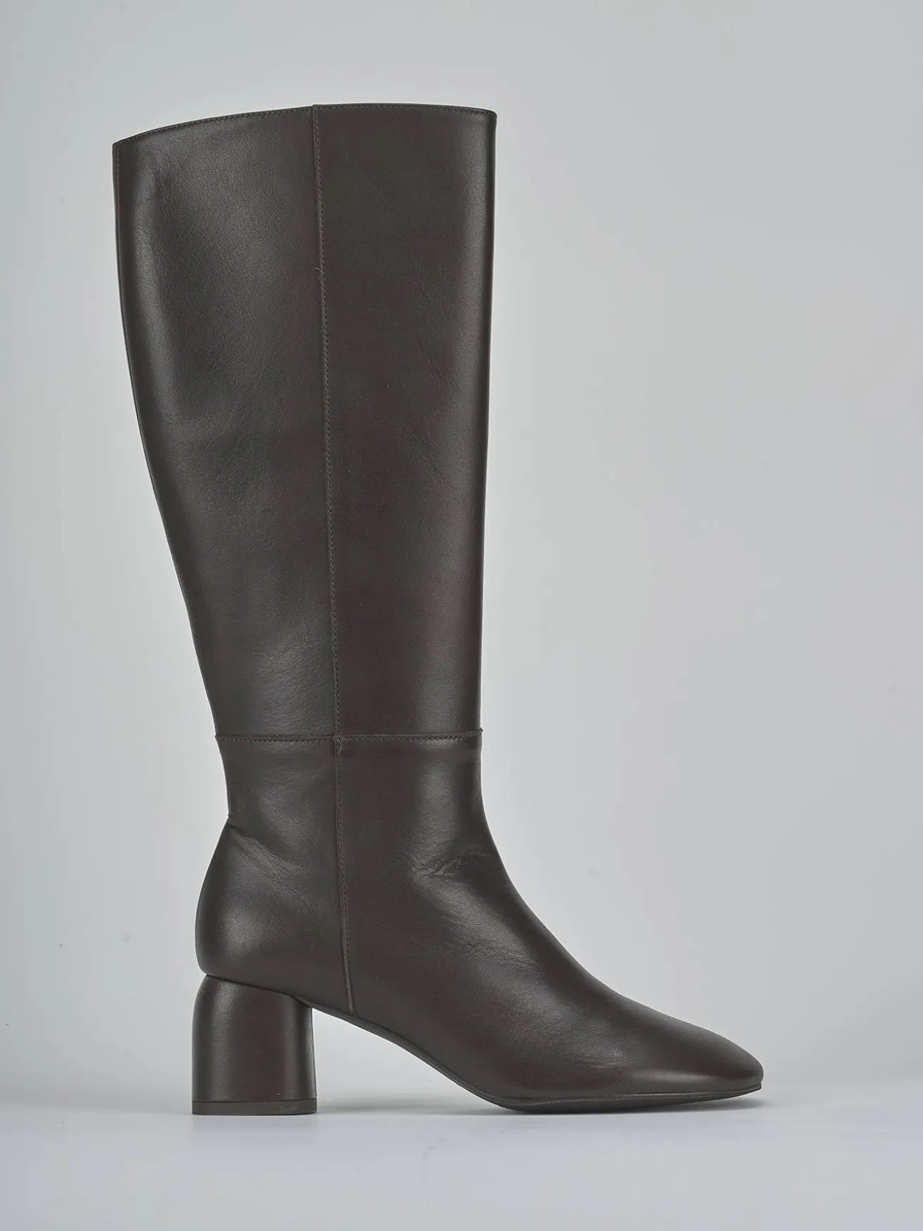 Stivali tacco 6cm pelle testa