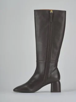 Stivali tacco 6cm pelle testa