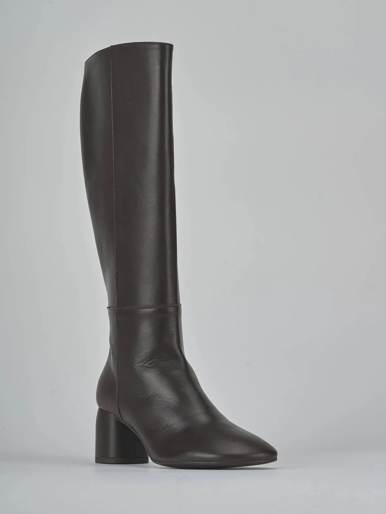 Stivali tacco 6cm pelle testa