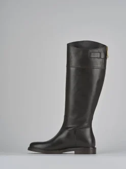 Stivali tacco 2cm pelle testa