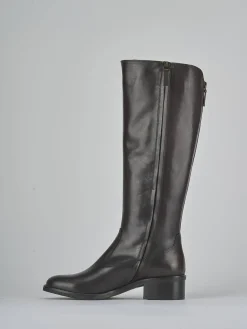 Stivali tacco 4cm pelle testa