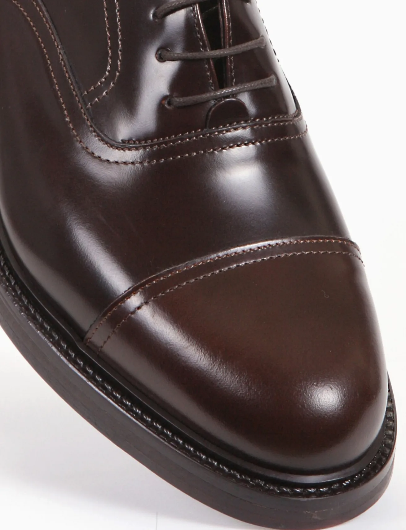 Stringata Oxford con fondo cuoio e soletto in vera pelle testa