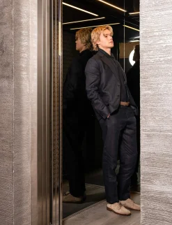 Stringate camoscio beige