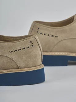 Stringate camoscio beige