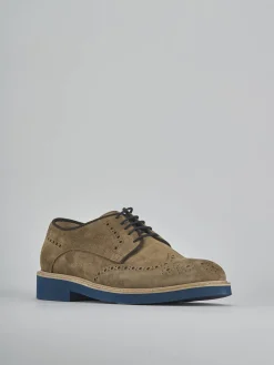 Stringate camoscio marrone