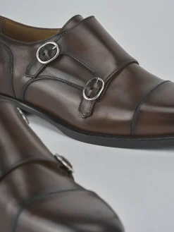 Stringate pelle marrone