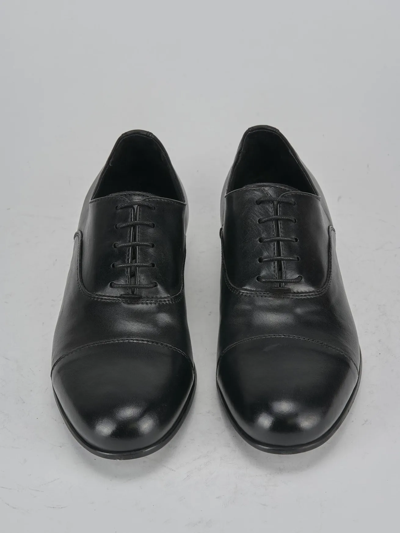 Stringate pelle nero