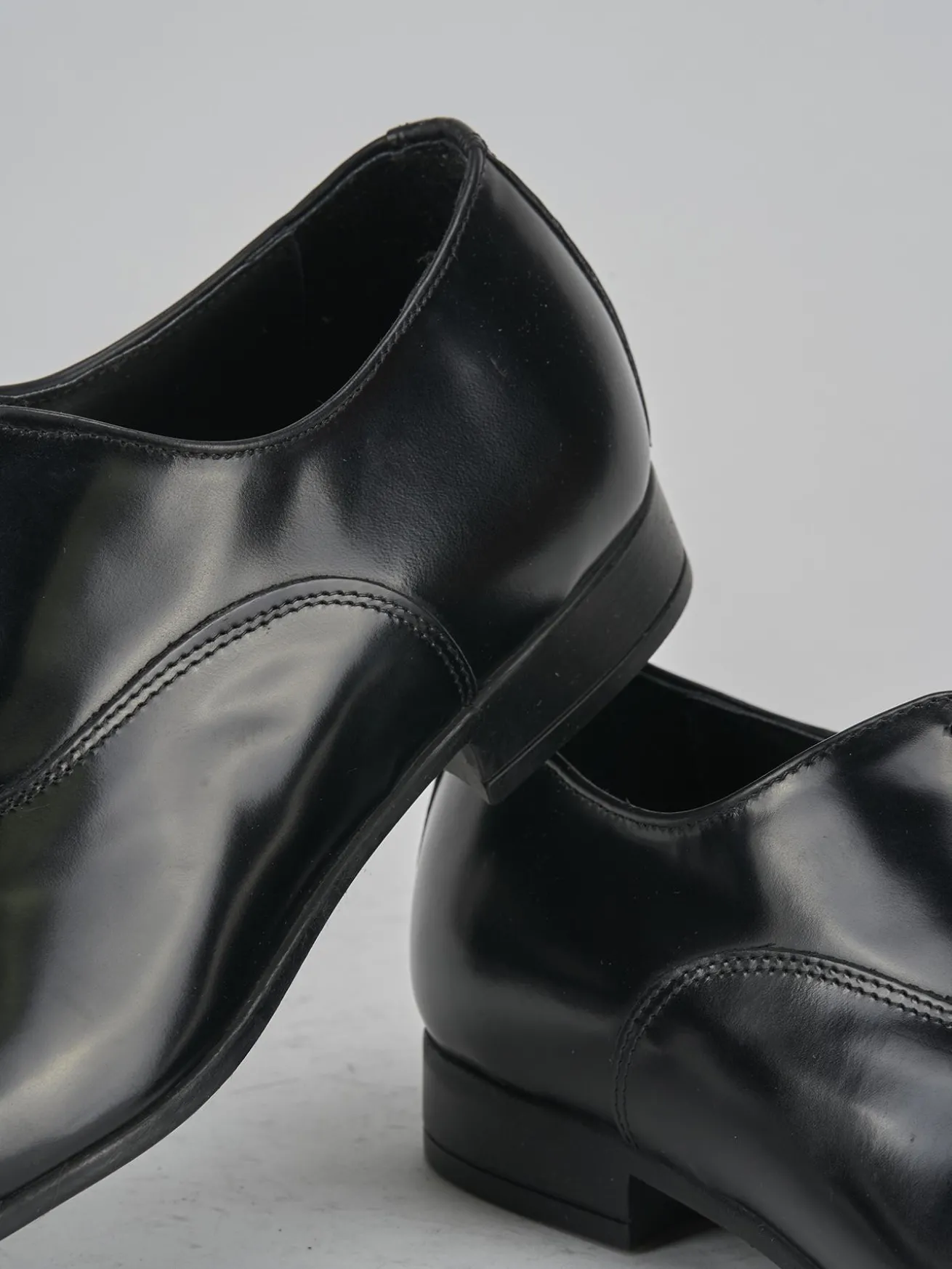 Stringate pelle nero