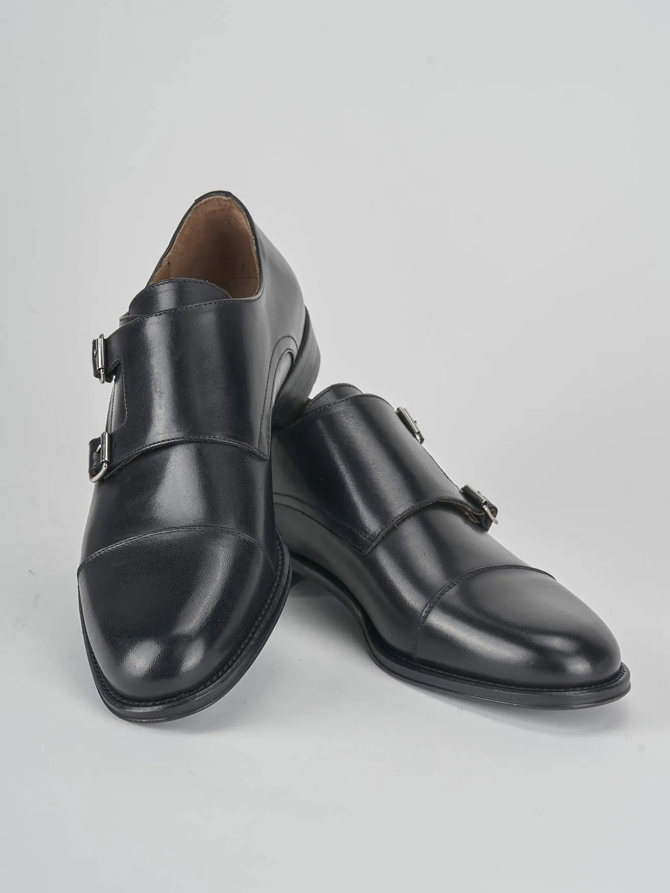 Stringate pelle nero