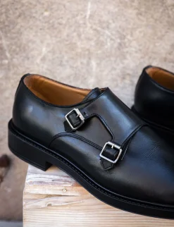 Stringate pelle nero