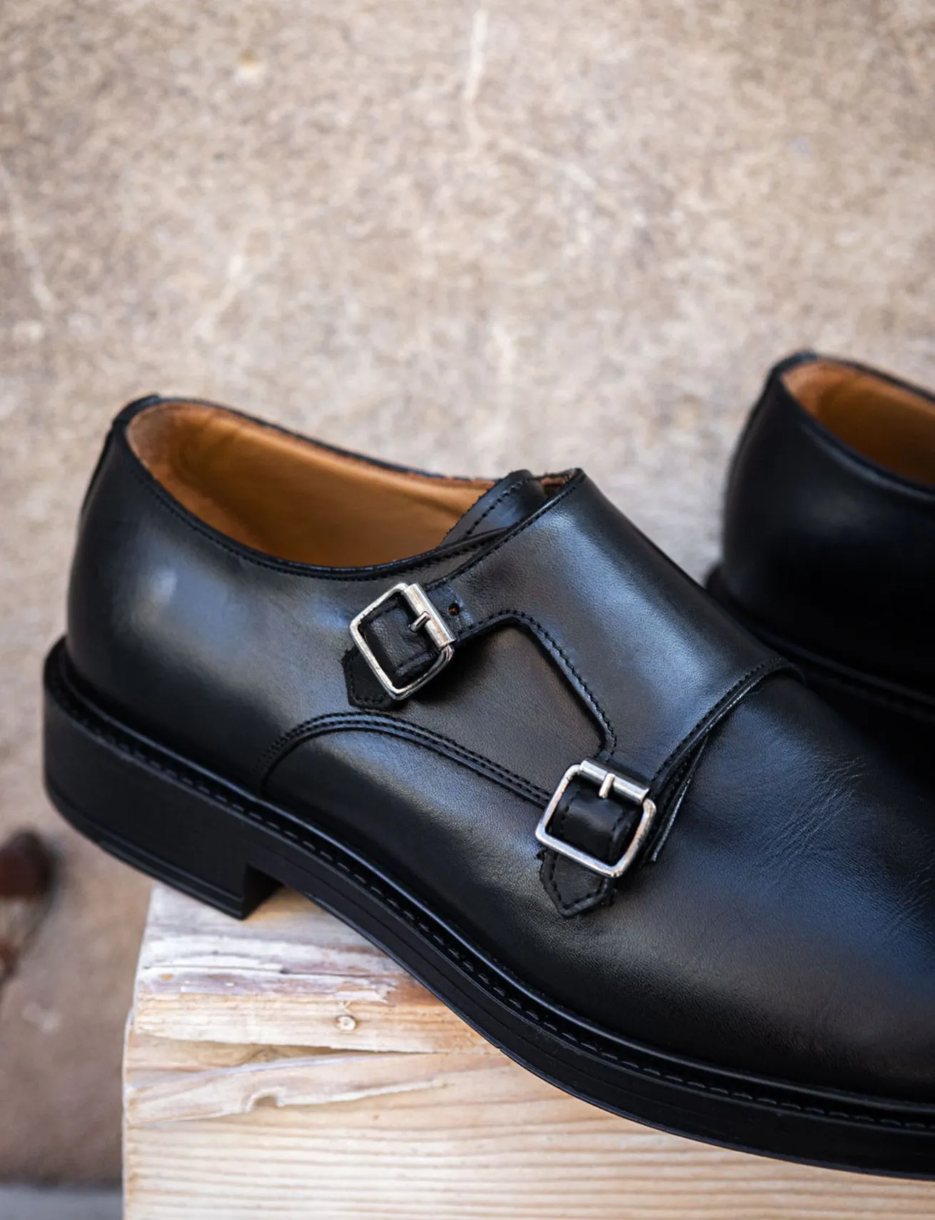 Stringate pelle nero