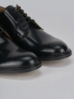 Stringate pelle nero