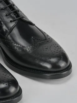 Stringate pelle nero