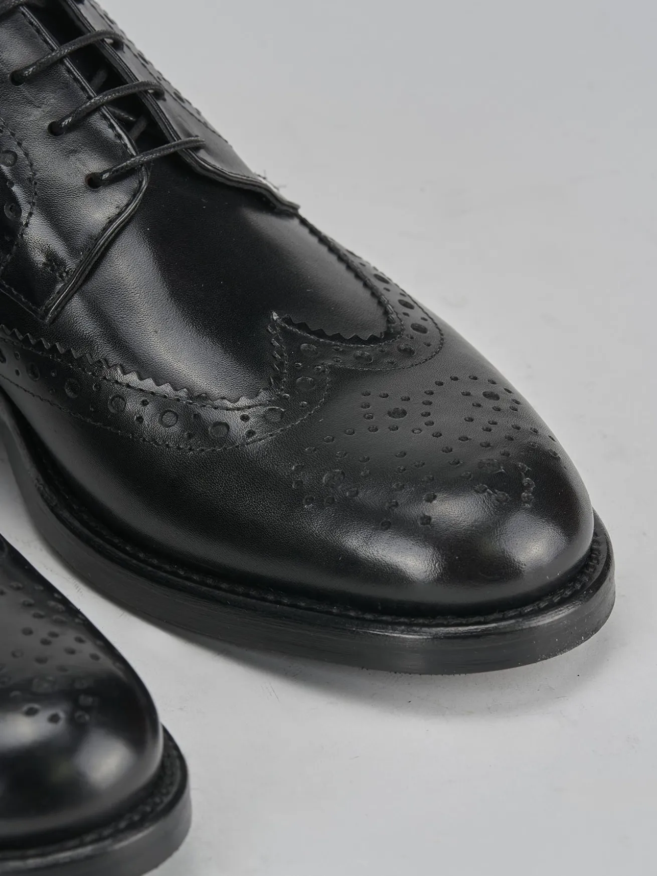 Stringate pelle nero