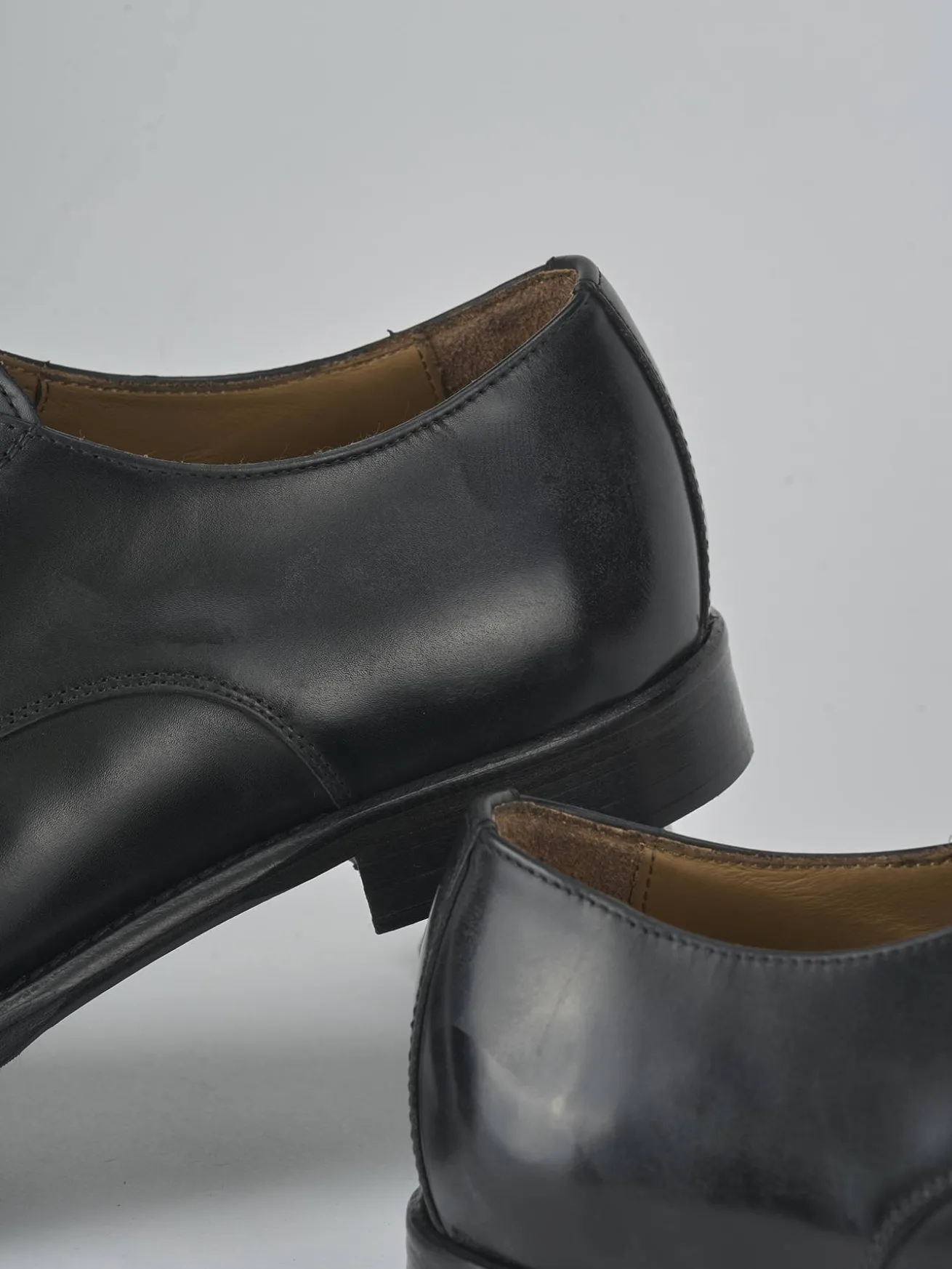 Stringate pelle nero